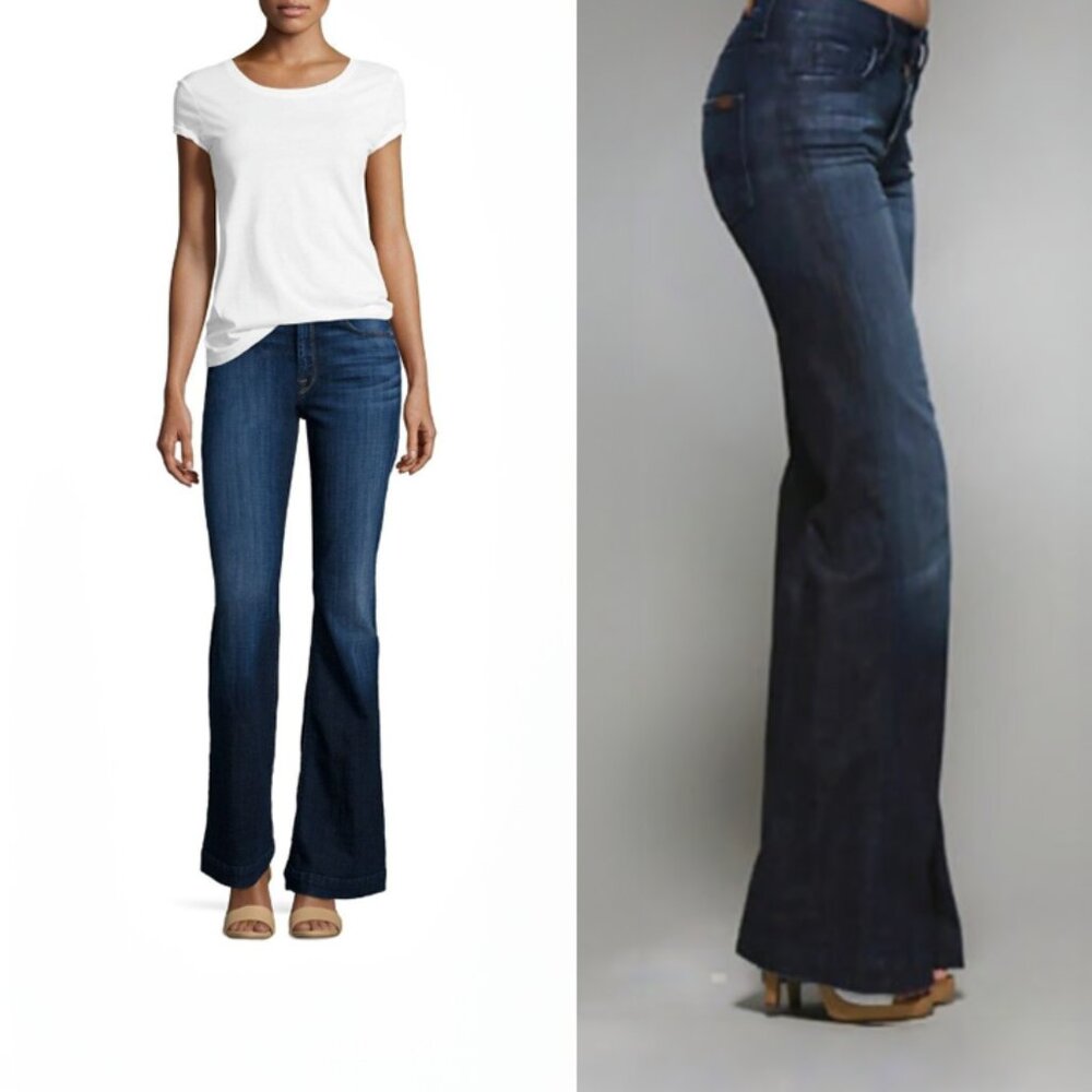 y2K jeans!!  7 for all Mankind Ginger flare jeans, size 27
